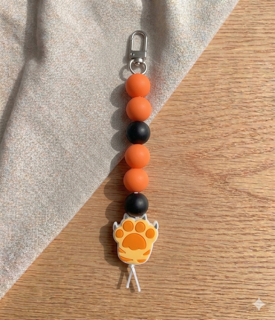 The Sunset Paw Keychain